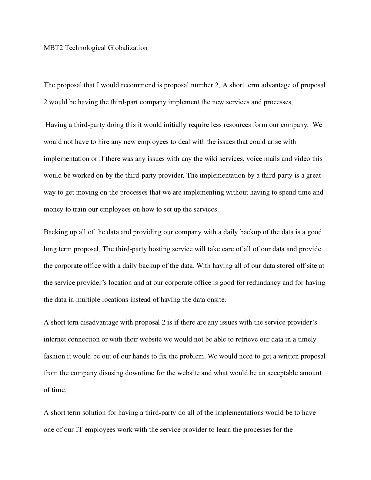 Preview image of MBT2 Technological Globalization  MBT2 Technological Globalization   The proposal that I w document